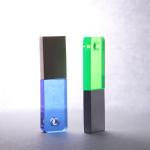 Metal Crystal USB Flash Drives with Laser Logo 1GB 2GB 4GB 8GB