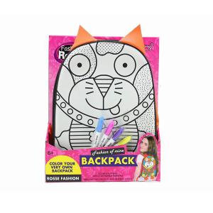 Quality 11 Inch Arts And Crafts Toys DIY Drawing School Bag With 4 Color Pens For Kids wholesale