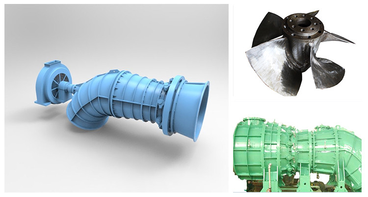 150kw Tubular Turbine Generator For River , Micro Hydro Turbine Generator