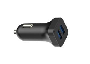 Quality RoHs Certificated 12VDC - 24VDC USB Car Charger Dual USB Port 5V 2.4A wholesale