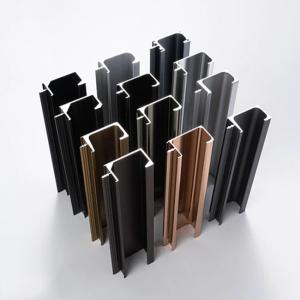 Quality 6061F Aluminium Profile Edge Aluminum Metal Frame Glass Doors For Cabinets wholesale