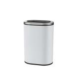 Oval Silver 12L Stainless Steel Rubbish Bin