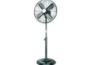 Quality Vintage Metal Blade Oscillating Fan Nickel Finished / Retro Standing Fan wholesale