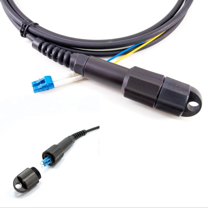 FTTX/FTTH Fiber Optic Pdlc/Dlc Gyfjh G657A2 2core IP67 Standard Waterproof Connector