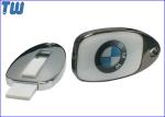 Zinc Metal Water Drop Sliding 1GB USB Flash Drive Resin Dome Logo