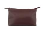 Fashion Dark Red Travel Accessory Bag Zipper Pouch For Travel / Outdoor