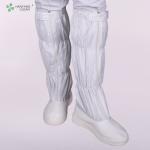 Pharmaceutical PVC sole work shoes safety booties anti-static ESD cleanroom long