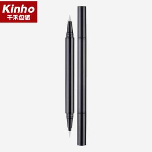 Quality 0.45-0.5ml Empty Eyeliner Bottle ABS 2 In 1 Liquid Pen Tube Eyebrow Pencil Double Head wholesale