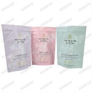 Quality High Quality Custom Logo Bags Moisture Proof Resealable Food Grade Bath Salt Packaging Stand Up Plastic Bags wholesale