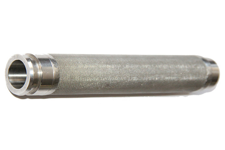 Silver Cylindrical Sintered Metal Filter 304 316 316 L Corrosion Resistance