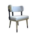 Tufted Leather Upholstered Dining Room Chairs Bulk Without Armrest