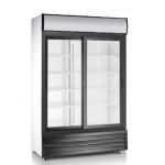 Efficient Cooling 400W 240V Glass Door Beverage Refrigerator