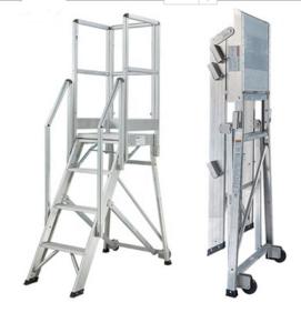 Quality Industrial Aluminum Step Platform , Aluminium Access Platforms With Wheels wholesale
