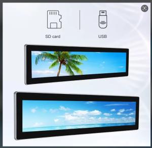 Quality Hight brightness 700nits retail store advertizing andorid Wide Bar type stretched bar LCD display wholesale