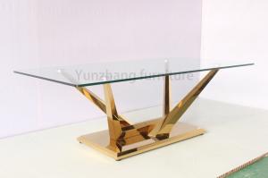 Quality Sturdy And Stylish Luxury Modern Dining Tables With Metal Base wholesale