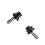 Perfect 2pc Lock Mitre Bit 22.5 Degree Set