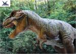 Colorful Life Size Dinosaur Statues In Outdoor Playground For Kids
