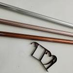Electroplated Bedroom 6.7m Simple Black Curtain Rod