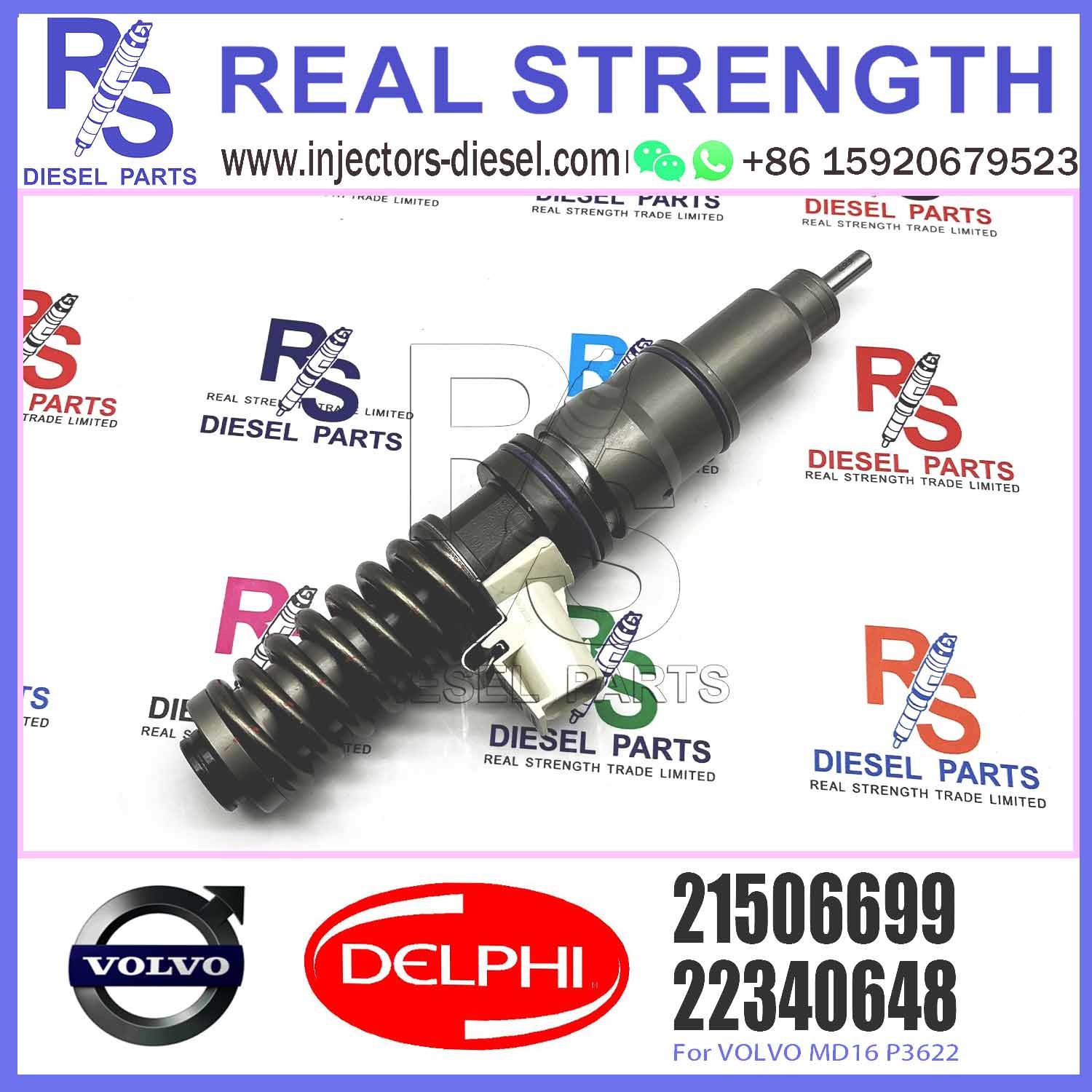 New Diesel Fuel Injector 21569191 for V-O-L-V injector Del-phi 20972225 BEBE4D16001 BEBE4N01001 for D11 21506699 21569191