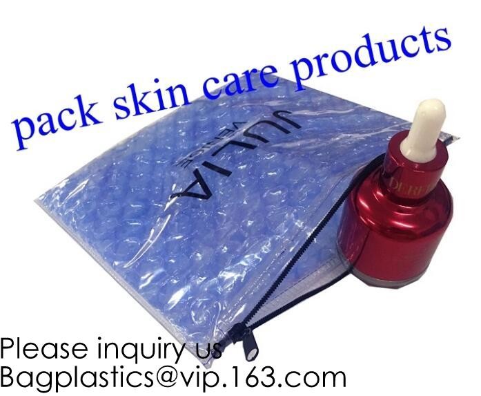 Colored PVC Film Bubble Bag/Special PVC k Bubble Bag/New Material Bubble Mailer With Zipper, bagease, bagplastics