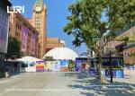 25m Diameter White Color black frame Geodesic Dome Tents For Fashion Show Week