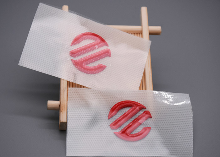 3D Moulded Silicone Heat Transfer Labels Custom Logos For Clothing