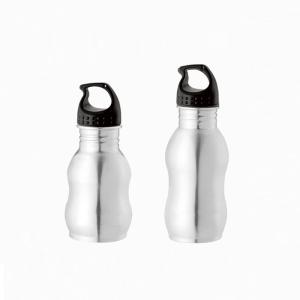 Quality 350ml Single wall stainless steel sports bottle calabash style wholesale