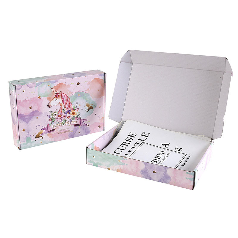 Custom Foldable Paperboard Mailer Gift Airplane Box for Clothing T-Shirt Packaging