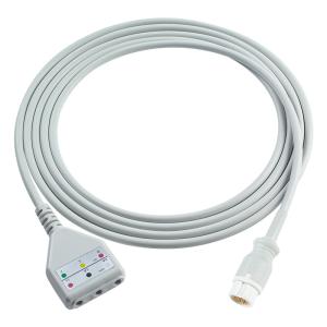 Quality PH 12Pin ECG Trunk Cable Phil-ips Din Style 3lead Cable 1.30M wholesale