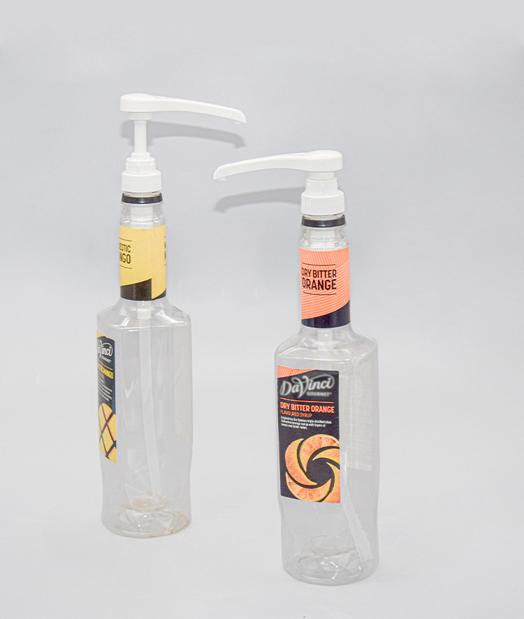 28-400 Closure Narrow Head Syrup Pump Dispenser 5ml 8ml 10ml dosage Food grade Plastic Sauce Pump