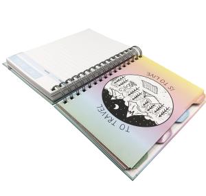 Quality 200pp 2022 A5 Office Spiral Notebook Planner Hardcover Wire O wholesale