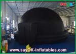 Black Inflatable Planetarium , Durable Inflatable Projection Tent Mobile Cinema