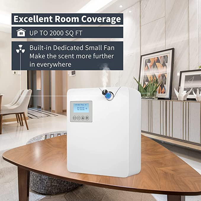 Smart WIFI Hotel Lobby Scent Fragrance Diffusers Machine HVAC Aroma Oil Electric Scent Diffuser Machine For Scent Marketing