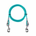 10ft Tie Out Cable Waterproof Dog Leash Galvanized Steel Wire Rope With PVC