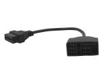 OBD2 OBDII J1962 Female to Toyota 22 Pin OBD1 Male Connector Cable