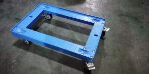 Quality Transportation Plastic Dolly Loading Totes With 3 Inches PU Brake Casters wholesale