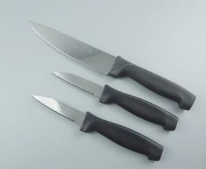 Quality PP Handle Of 3Pieces Serreated Chef Knife Set For Promotion Knife wholesale