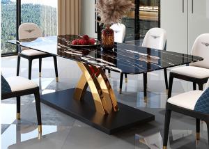 Quality Strong And Durable Family Luxury Marble Dining Table wholesale