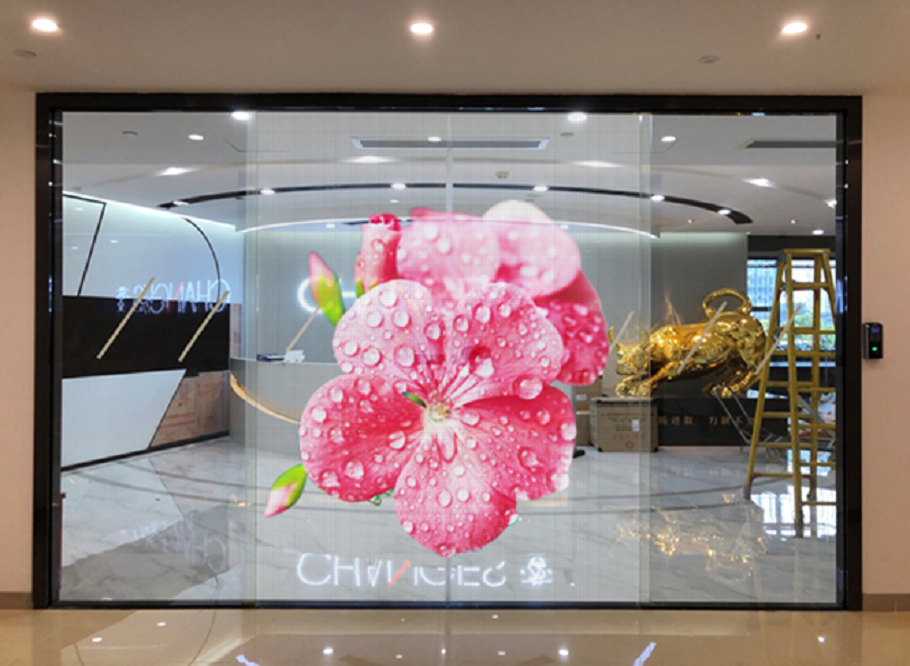 AC100-240V Transparent LED Display Panel Film Multipurpose Stable