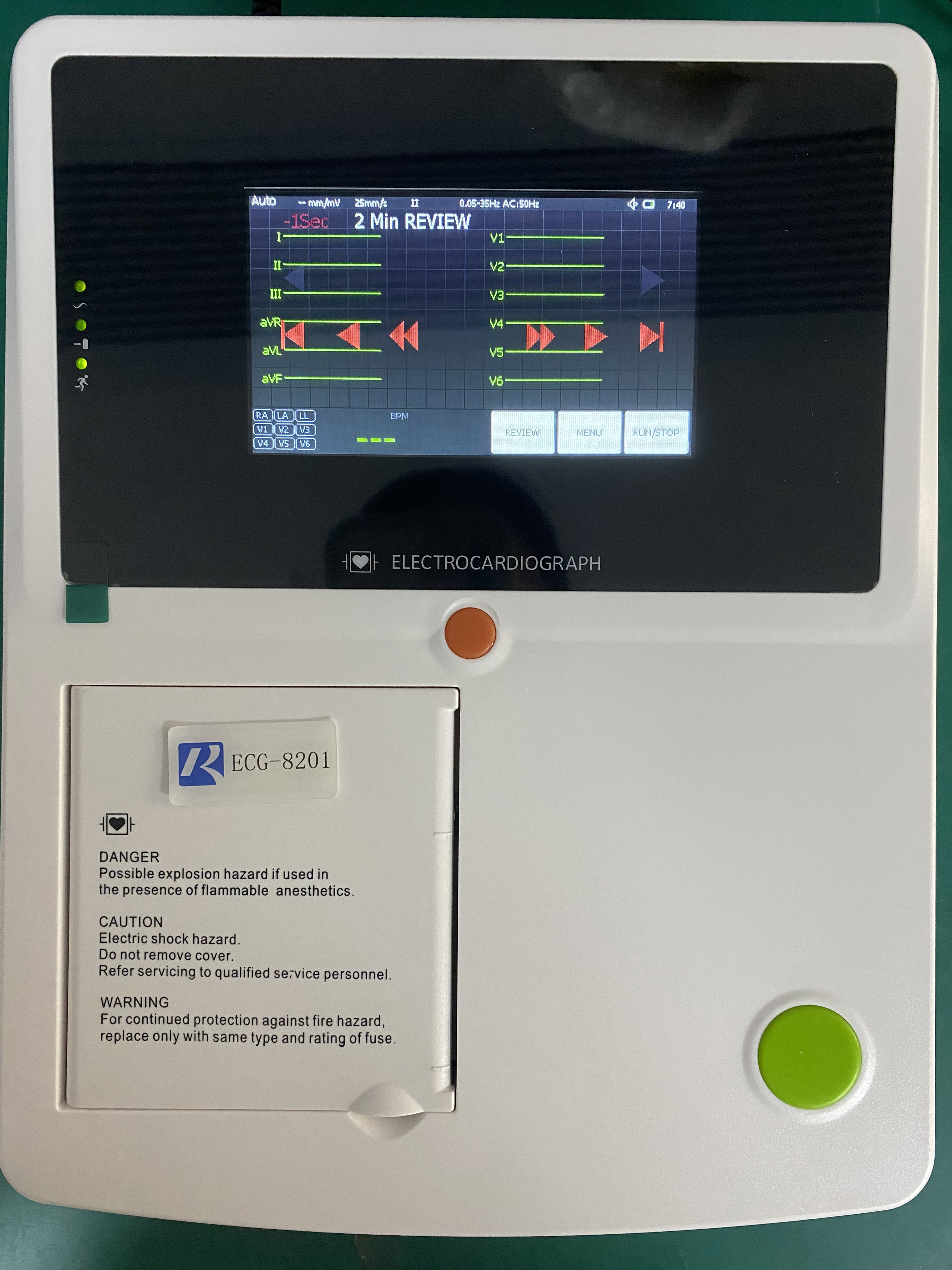 Hospital Clinic 12 Lead Ecg Electrodes Machine Monitor Production 1 Channel