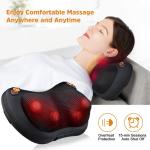 FCC ROHS Massage Head Pillow 60Hz Vibrating Pillow For Back Pain