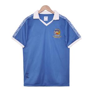 Quality Manchester City Home Retro Football Jerseys 1981-1982 Season Team Personalized Customized wholesale