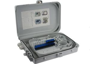 Quality Grey / Beige Fiber Optic Distribution Box 48 Ports ABS FTTH Termination Box wholesale