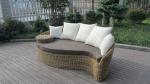 Fashion Brown Outdoor Rattan Daybed , Garden / Patio Furniture