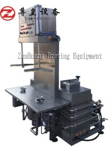 Quality Silver 2 Head Beer Keg Machine , Steam / Electric Heating Keg Cleaning Machine wholesale