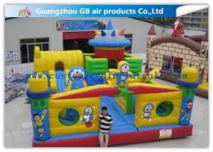 Quality Interesting Happy Family Inflatable Fun City Park Blow Up Bouncy Castle For Big Kids wholesale