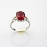Fashion Jewelry 7mmx9mm Tanzanite Cubic Zirconia Sterling Silver Ring (R247)