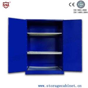 Quality Blue Chemical Liquid Sulfuric Corrosive Storage Cabinet With 2 Doors wholesale