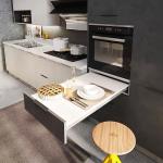 Wood Modern Stainless Steel outdoor Kitchen Furniture Cabinet Stander