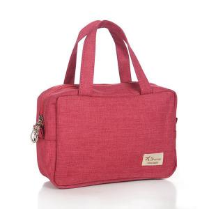 Quality Big Canvas Womens Travel Makeup Organizer , Makeup Kit Bags wholesale